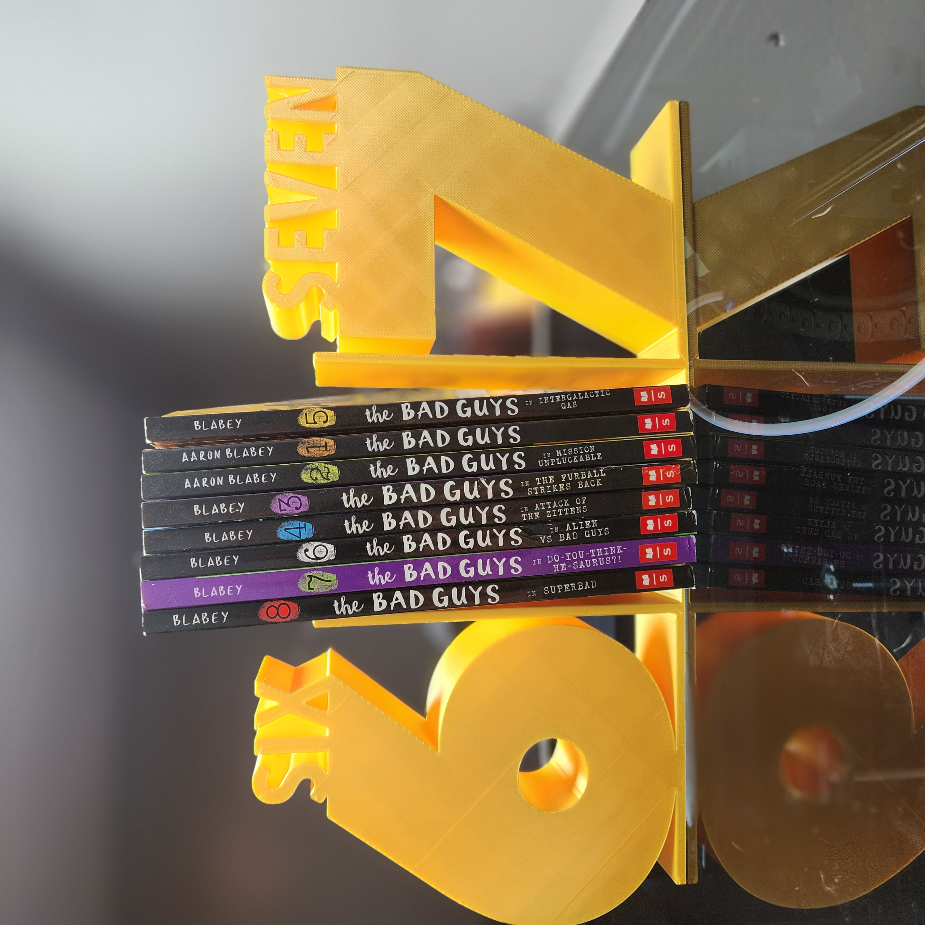 6-7 (Six Seven) Book End Book Holders Version 2