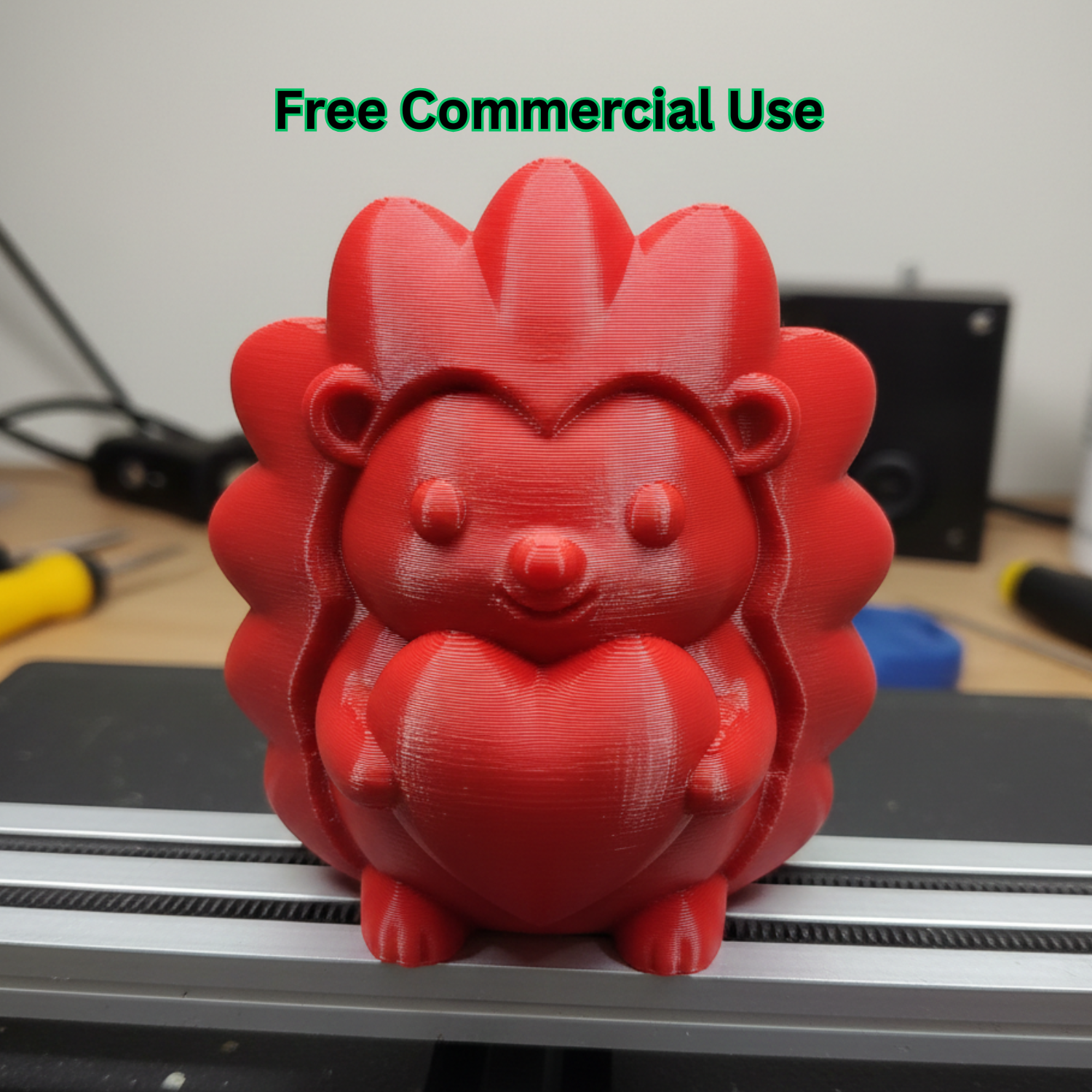 Heart Hedgehog Valentine Figure