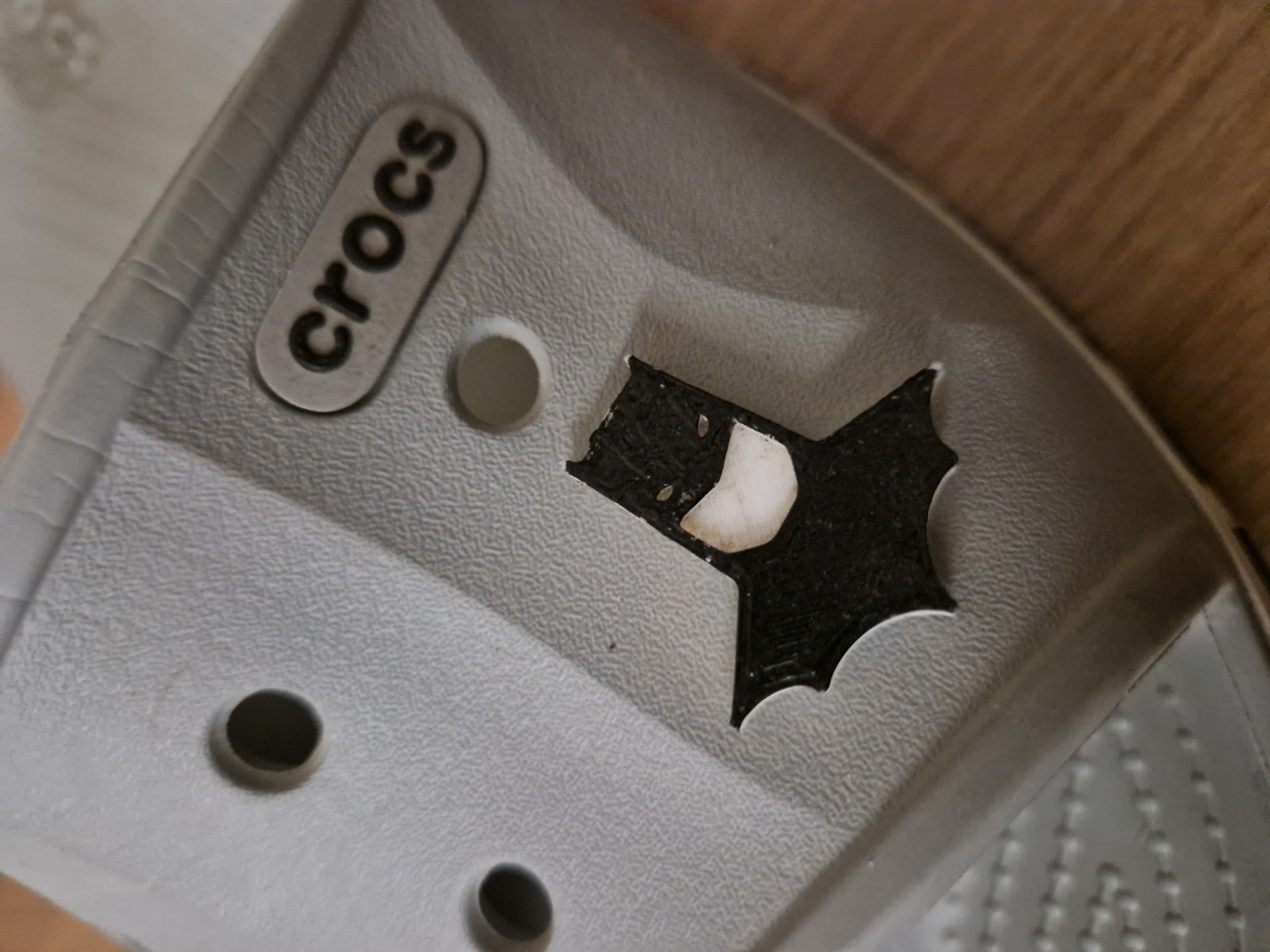 Batman Cowl Charm for Crocs