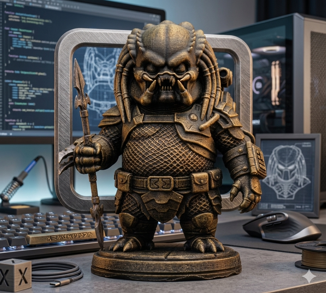 Predator Chibi 3D model by Roberto Gallocchio