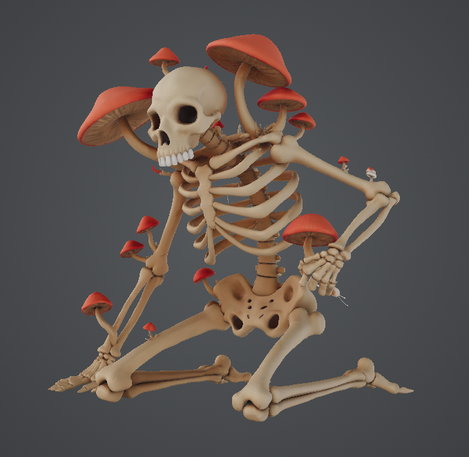 Mushroom skeleton