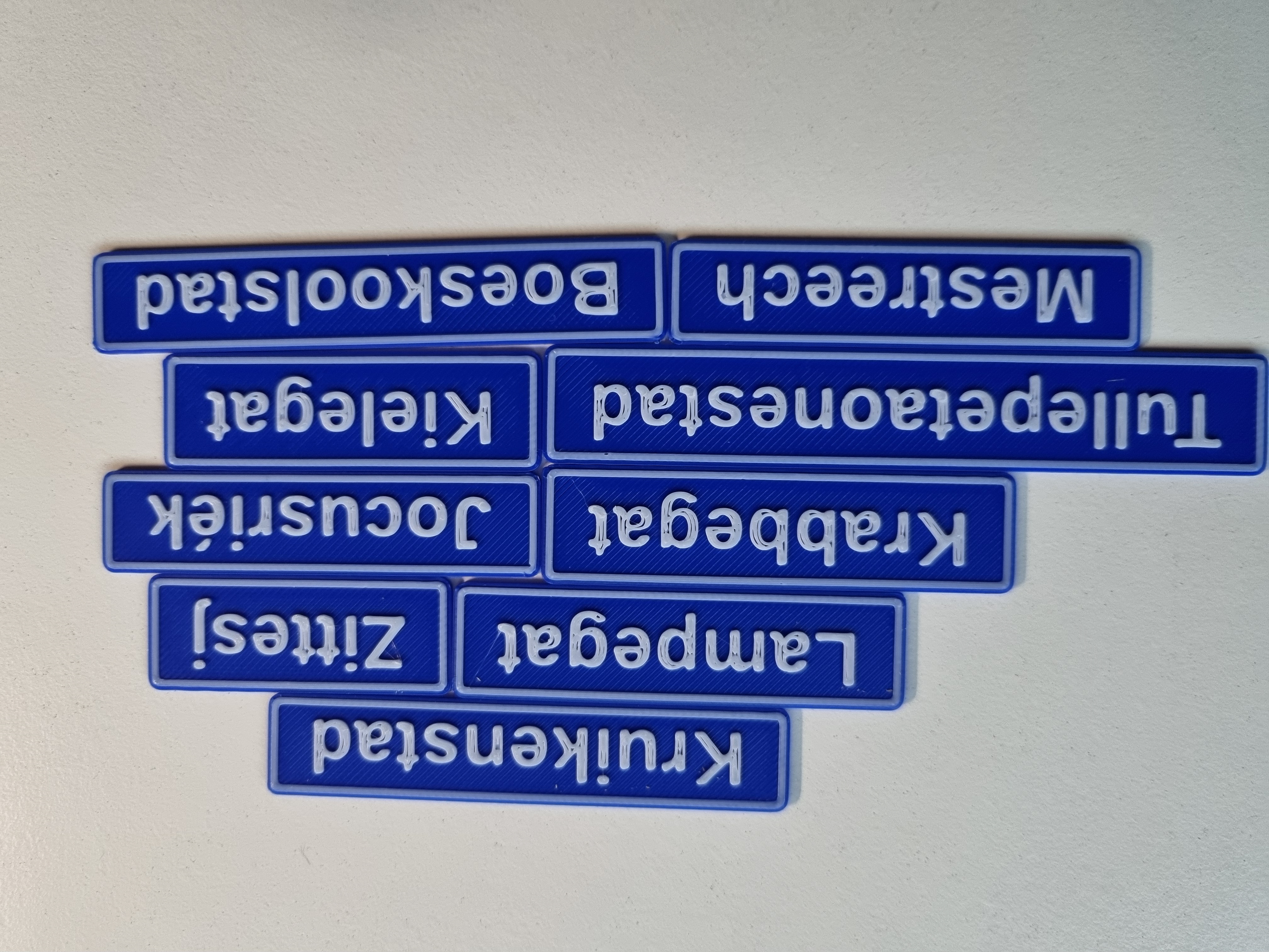 Dutch Carnaval city signs