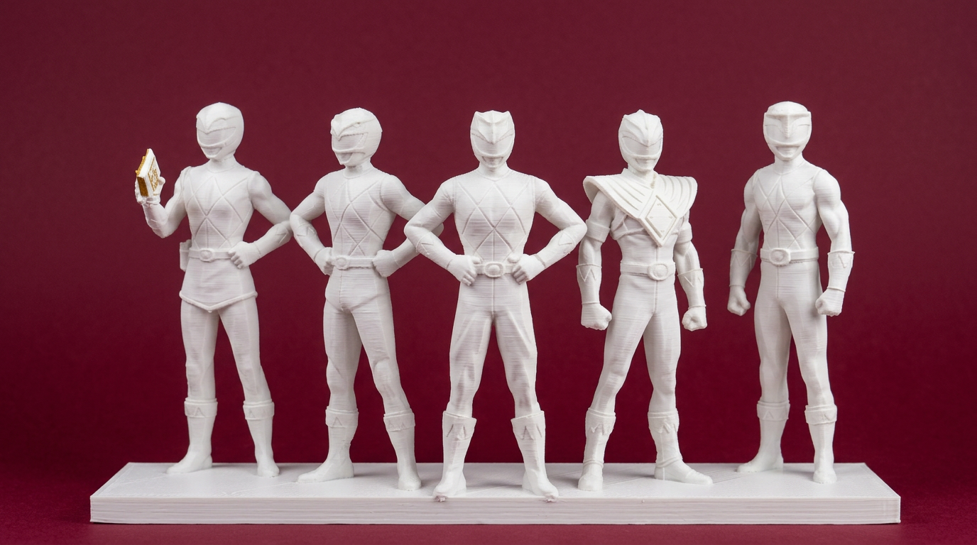 Power Rangers Team 3D Model