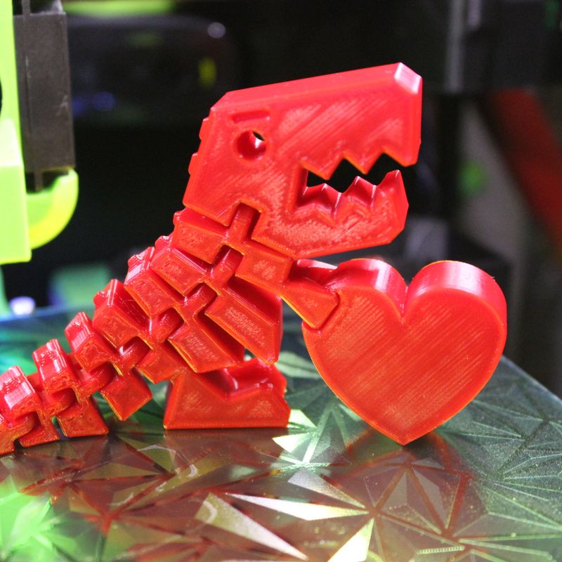 Flexi Rex - Valentine - Holding a Heart (no Support) by 25th_Pascal ...
