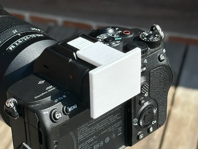 Camera eyepiece sun protection cover - Sony