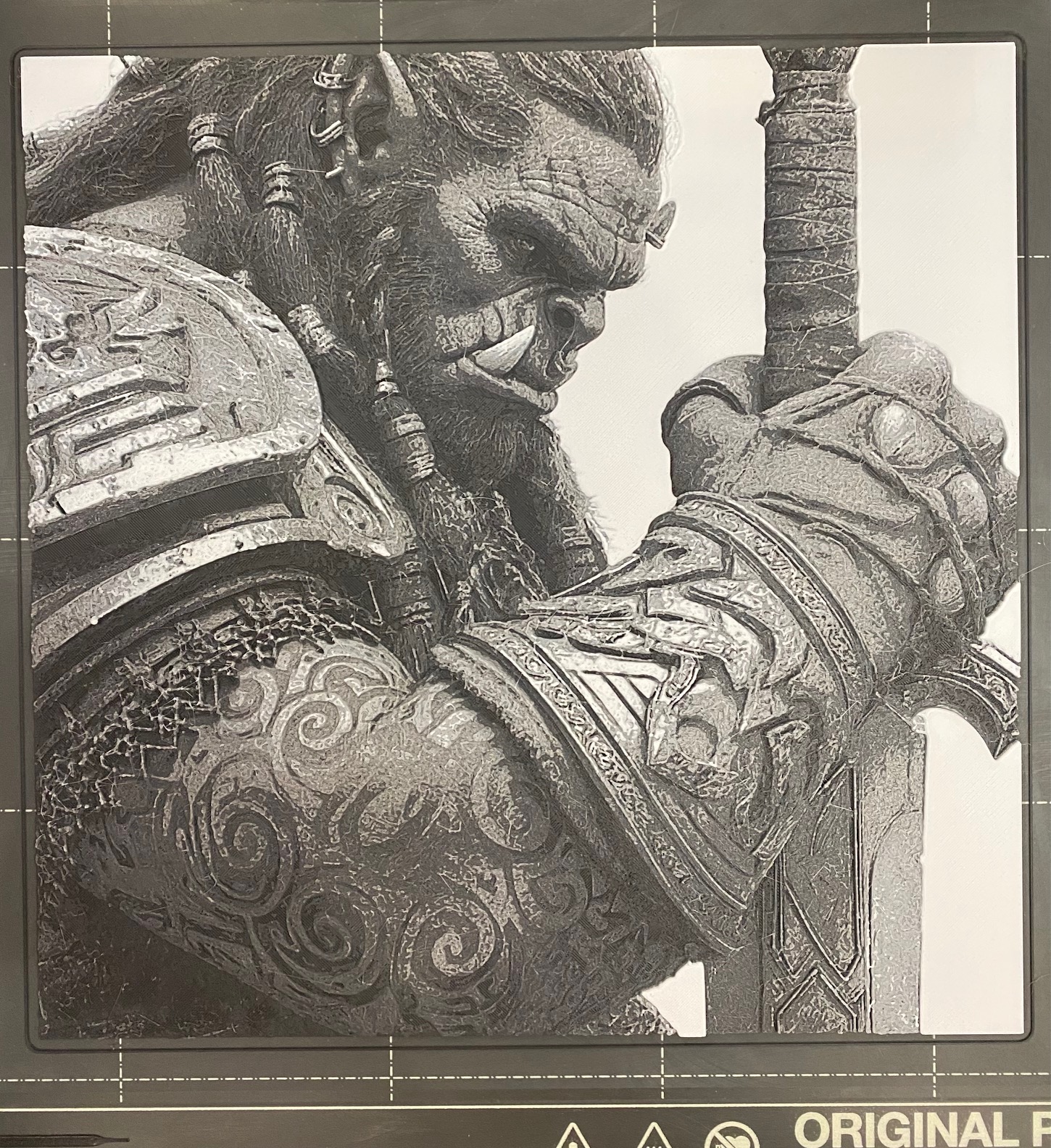 Orc Preparing for Battle - Hueforge