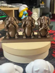 Dachshunds “Hear No Evil – See No Evil – Speak No Evil”
