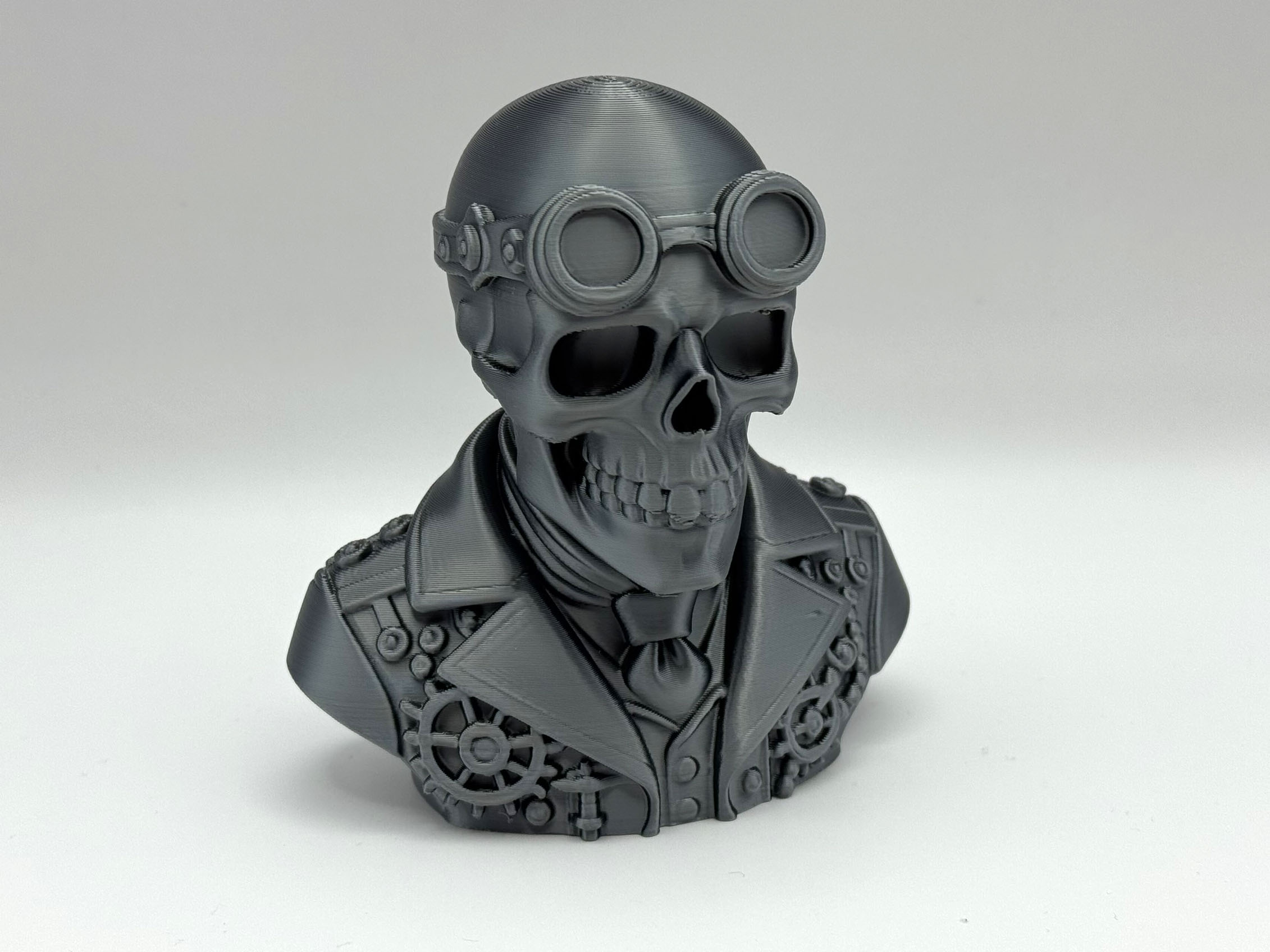 Miniatura 4 do modelo 3D Steampunk Skeleton Bust