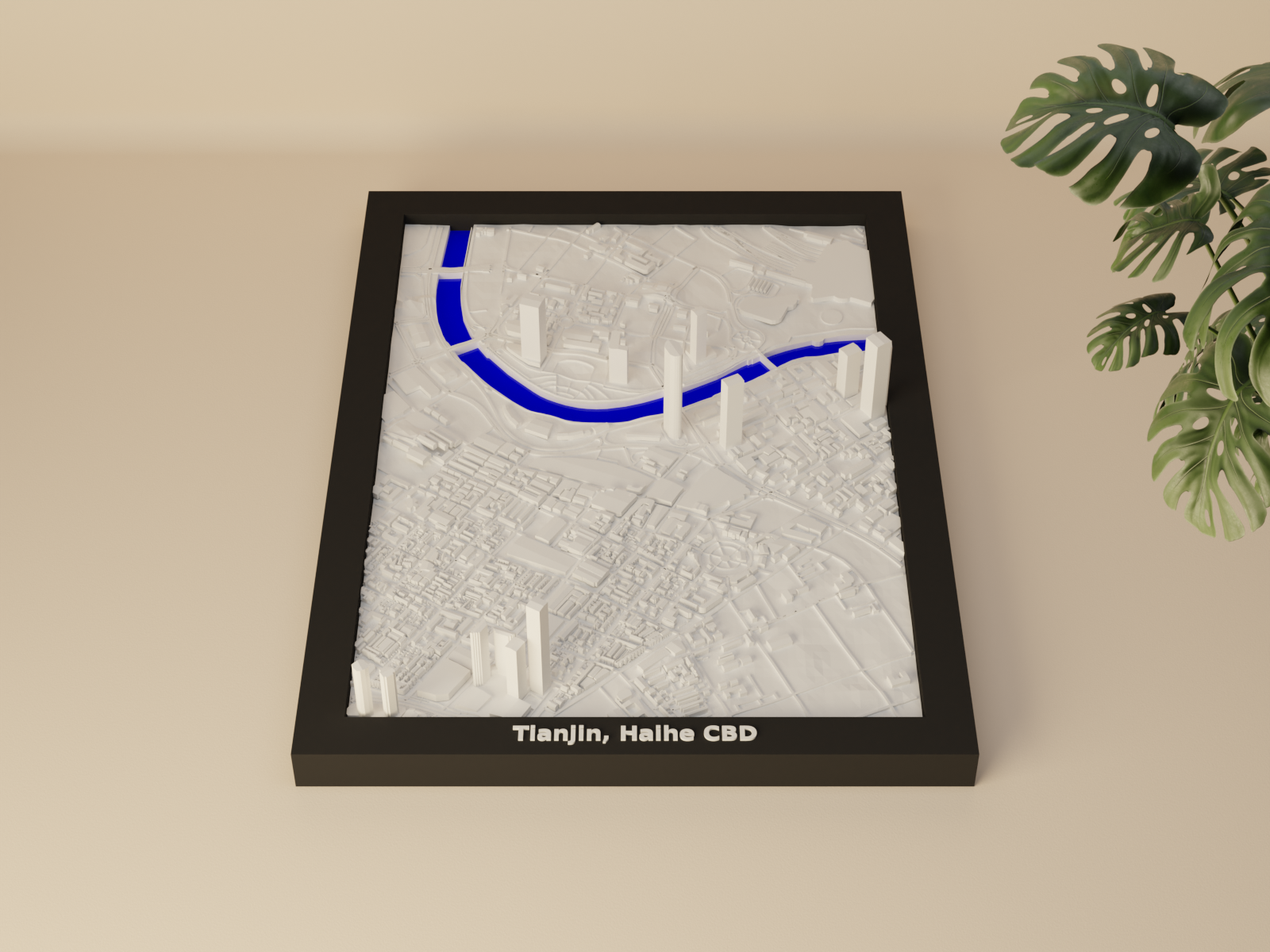 Tianjin, Haihe CBD, China - 3D Miniature
