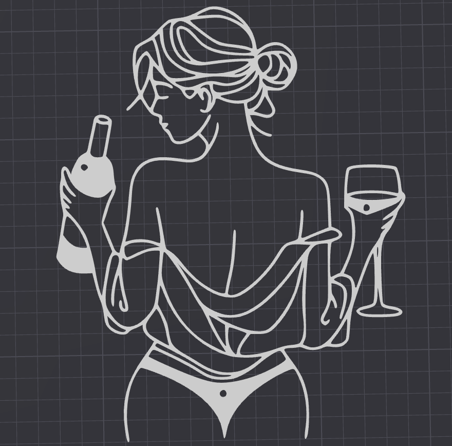 Woman wall art silhouette