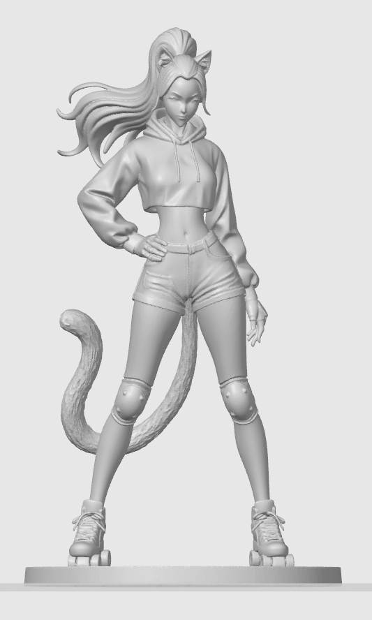Sport cat-girl figurine 5