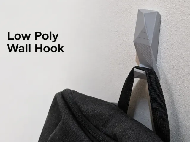 Low Poly Wall Hook