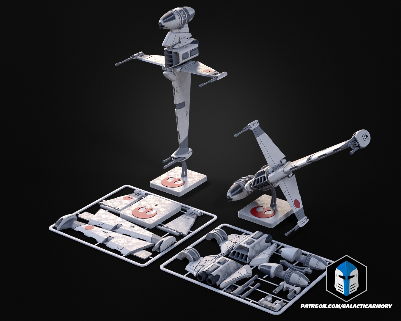 B-Wing Vehicle Kit Card - 3D Print Files