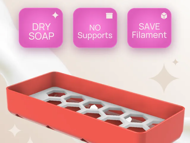 Keep-Soap-DRY Lightweight Soap Dish (with drain holes)