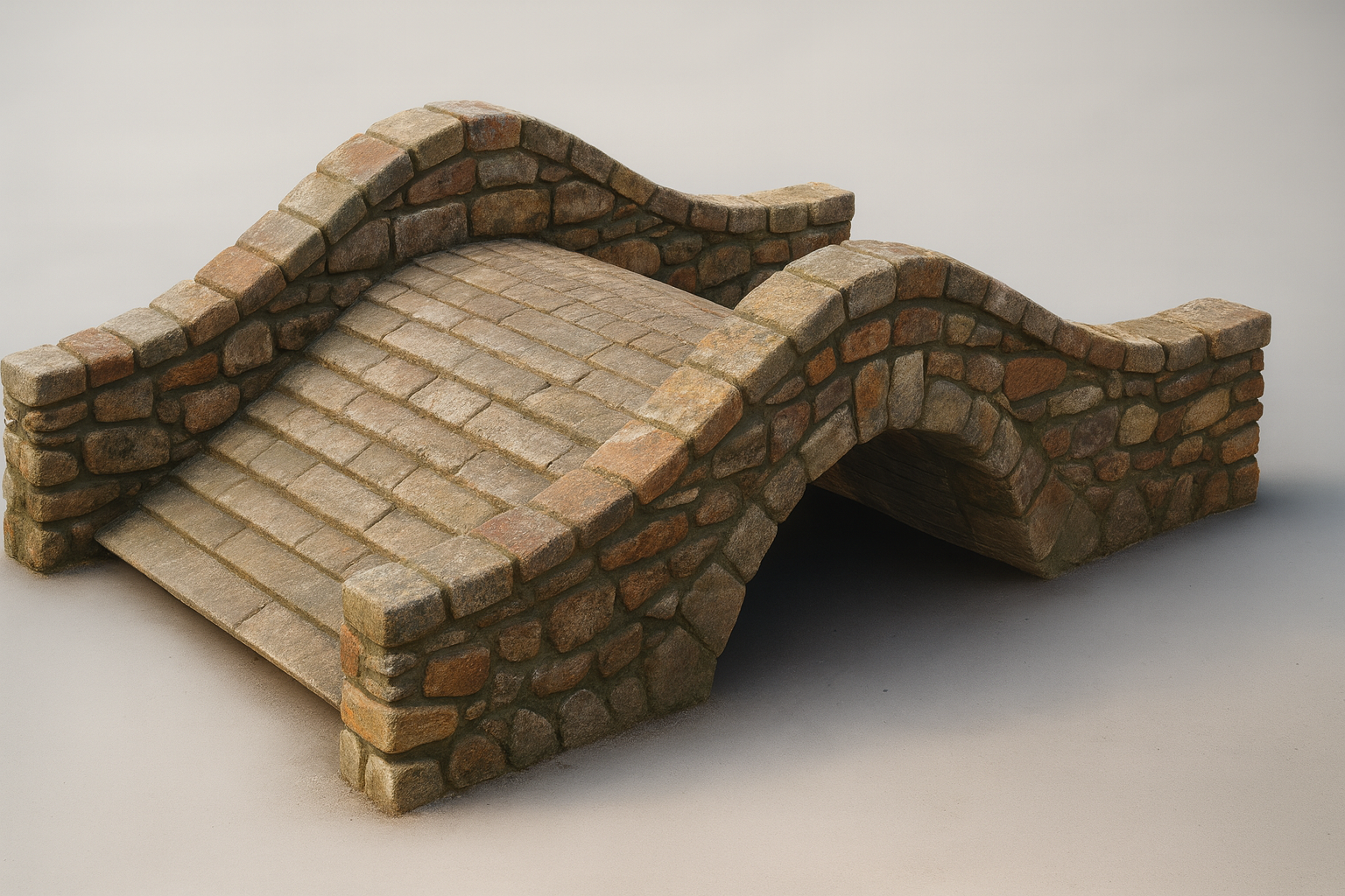 Wargame Arched River Bridge