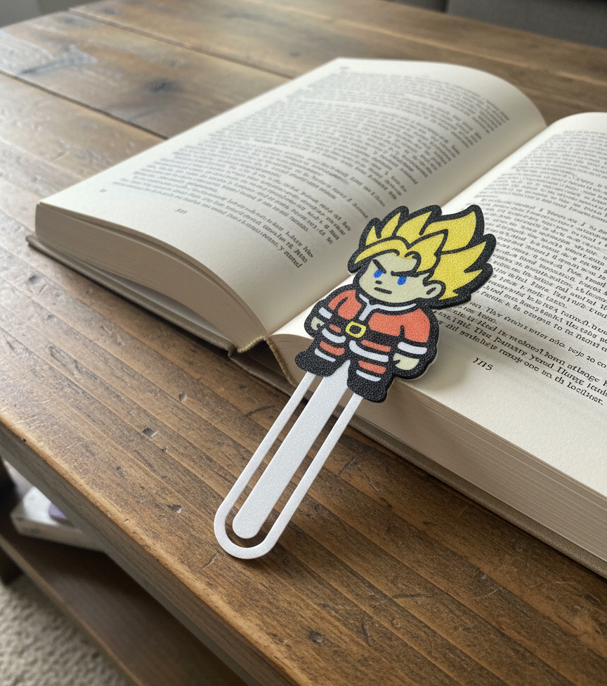 Super Saiyan Santa Bookmark