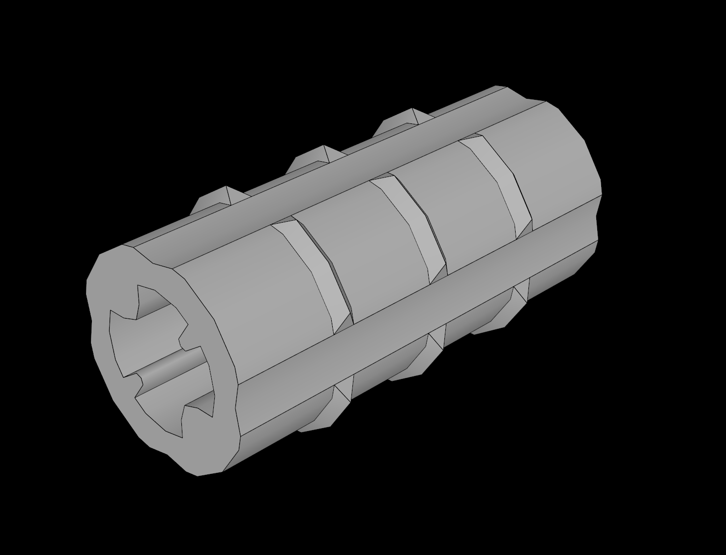 Lego Compatible (6538b.dat) Technic Axle Joiner Offset