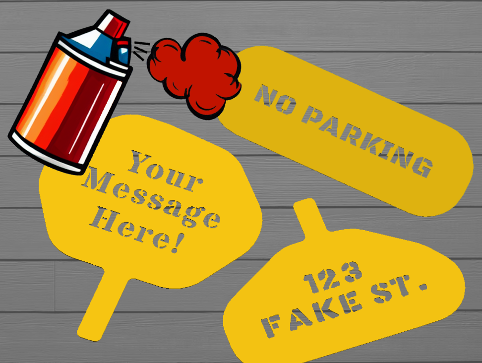 Customizable Spray Paint Stencil Lettering by BCaron Download free