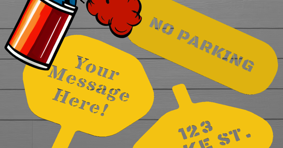 Customizable Spray Paint Stencil Lettering by BCaron Download free