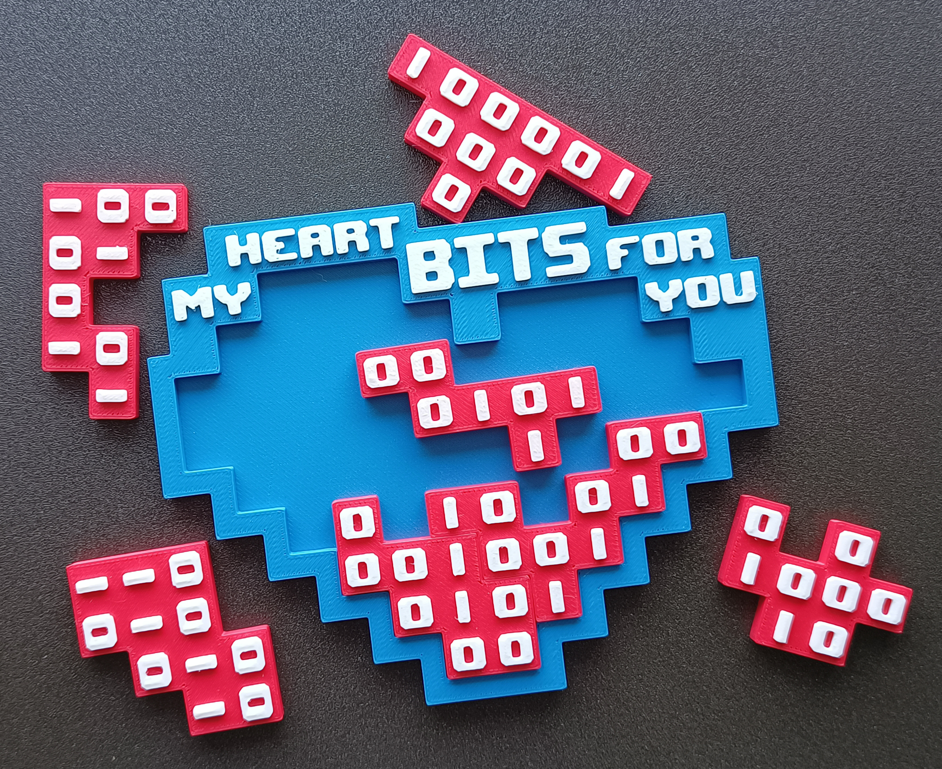 Heart-Shaped Nerdy Puzzle