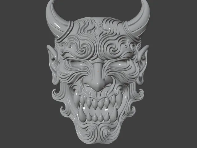 Japanese Demon Wall Mask