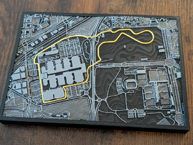 Madring Circuit 3D Miniature