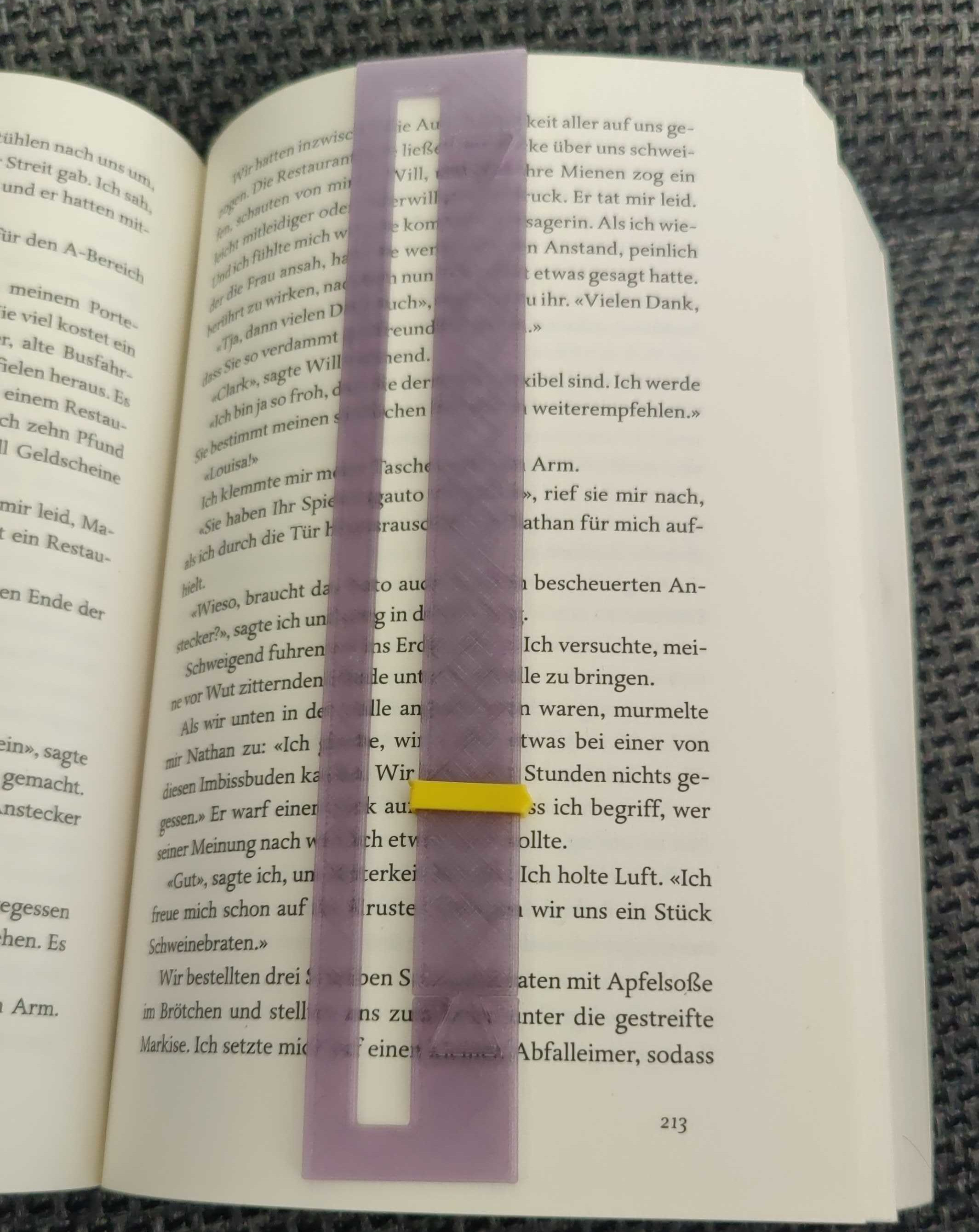 Miniatura 2 do modelo 3D Bookmark with Line Marker