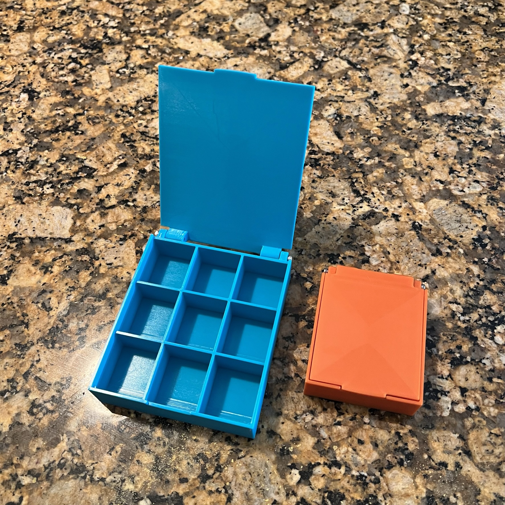 Small Parts Storage Box with hinged lid