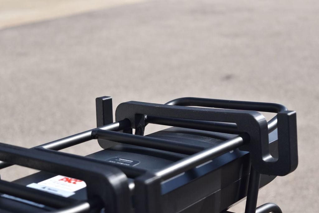 Extra long crate holder for ebike/wide bicycle rack