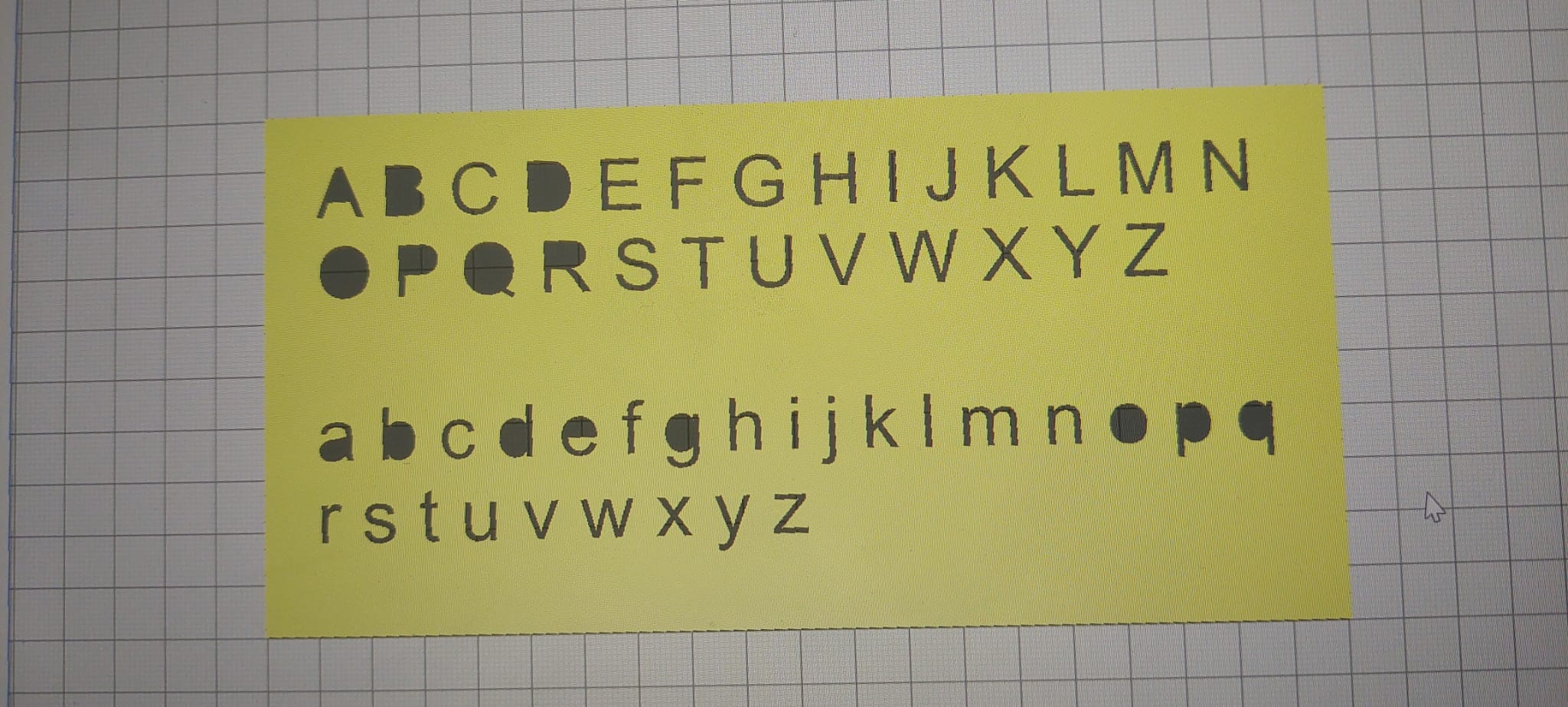 Schreibhilfe für Anfänger (writing aid for beginners)