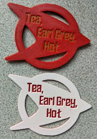 Star Trek Coaster Number 2 - Tea, Earl Grey, Hot.