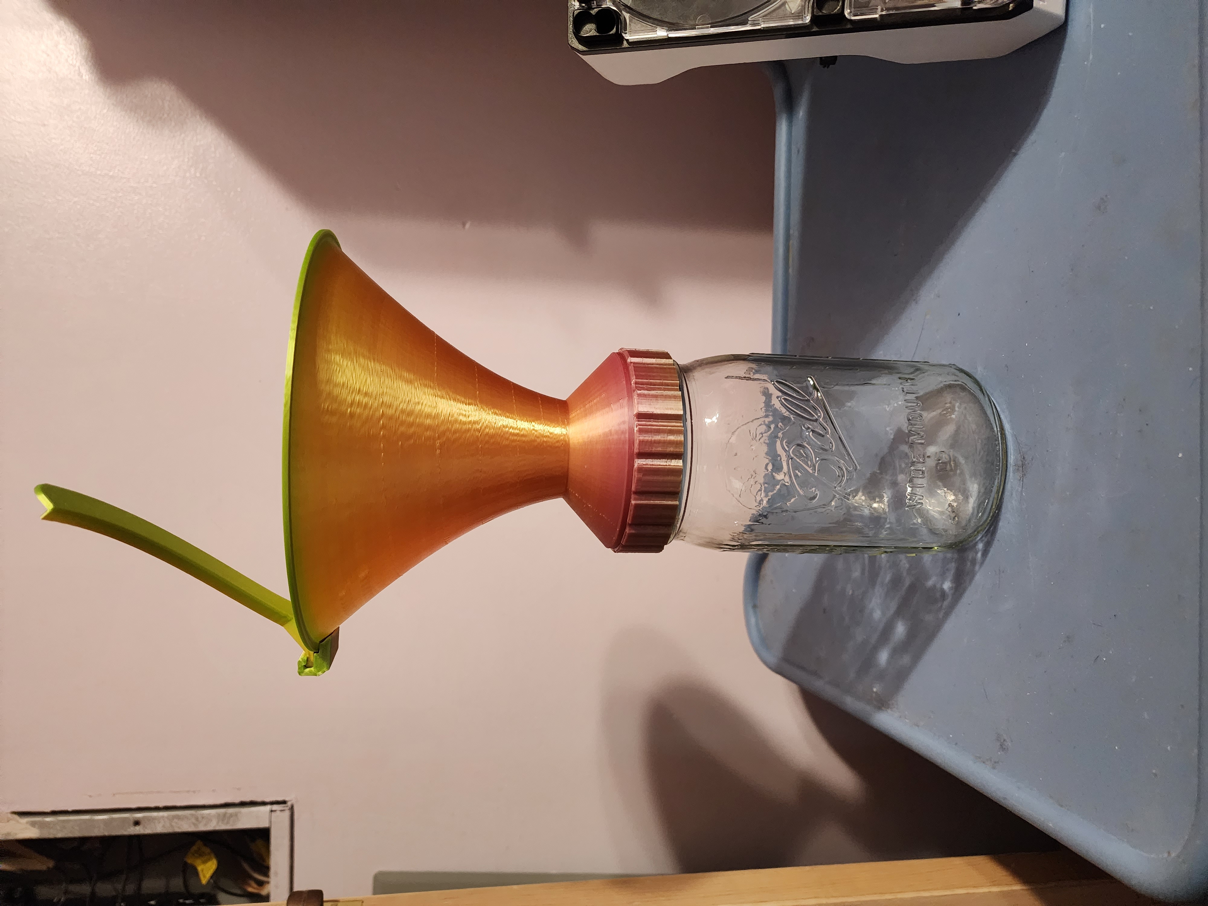 Wide Mouth Mason Jar Coin Funnel 3D model thumbnail