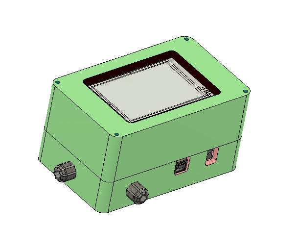 case / housing arduino Uno with a Nextion Display by raskarion Download free STL model