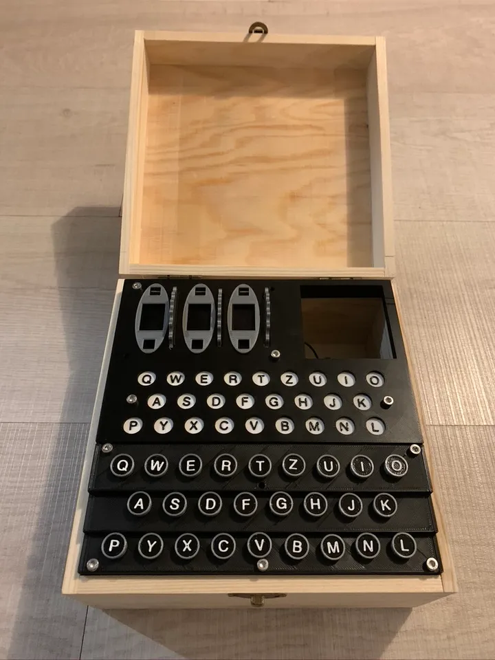 Enigma Machine Replica by Sergio Morales, Download free STL model