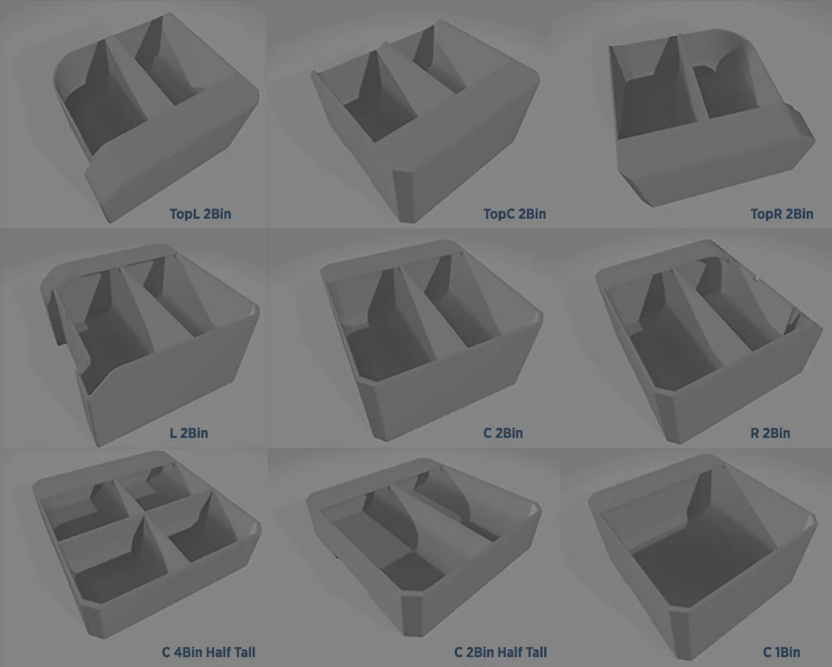 BOX DIVIDER - Various box / drawer dividers for small part organizer - fast  print by Olo Deepdelver, Download free STL model