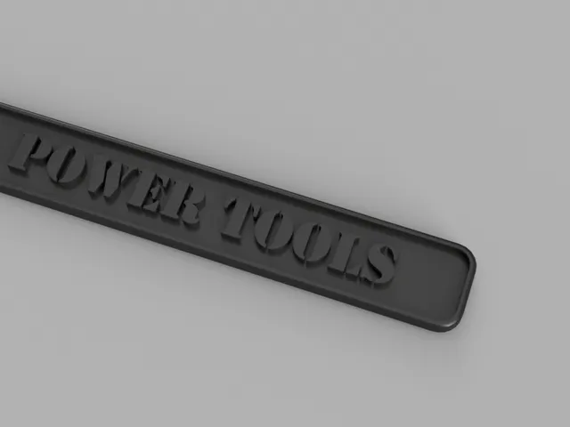 Tool Box Drawer Plate Label