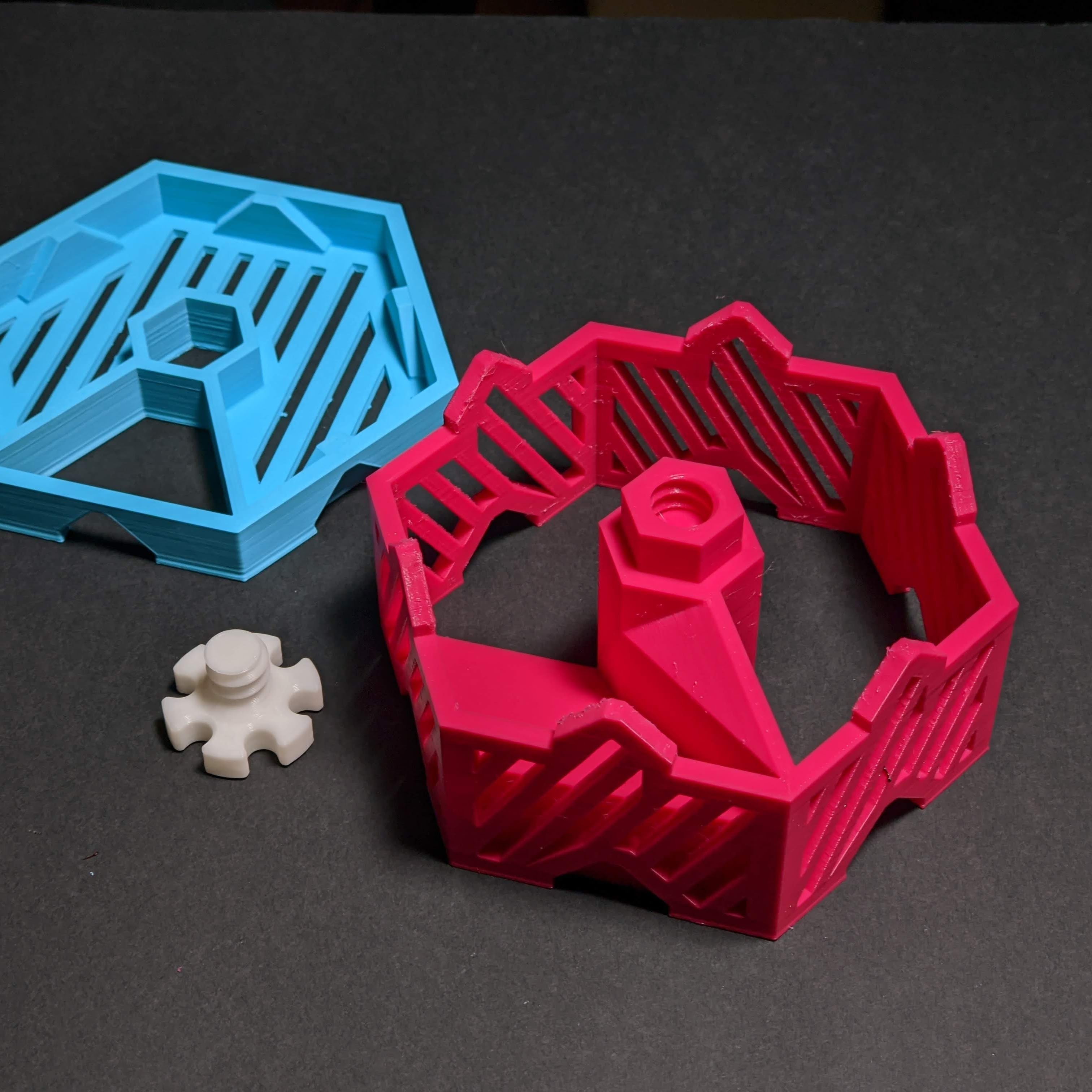 794 Hex Dice Tower by Clockspring Printables Store