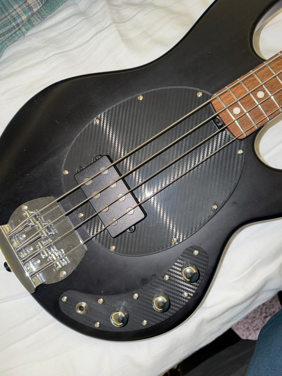 Music Man SringRay RAY4 control plate