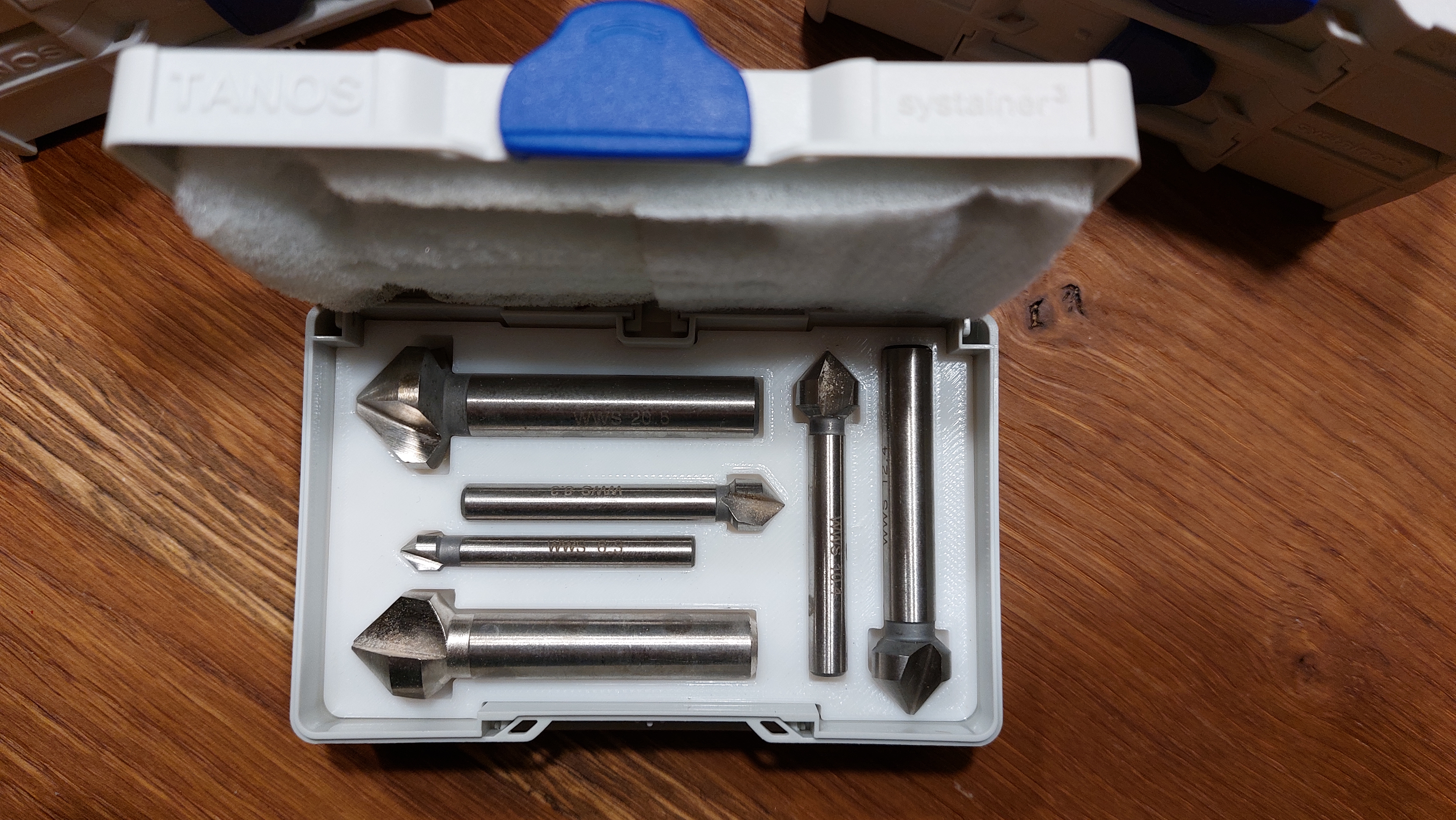 Micro Systainer tapered countersink bit insert 3D model