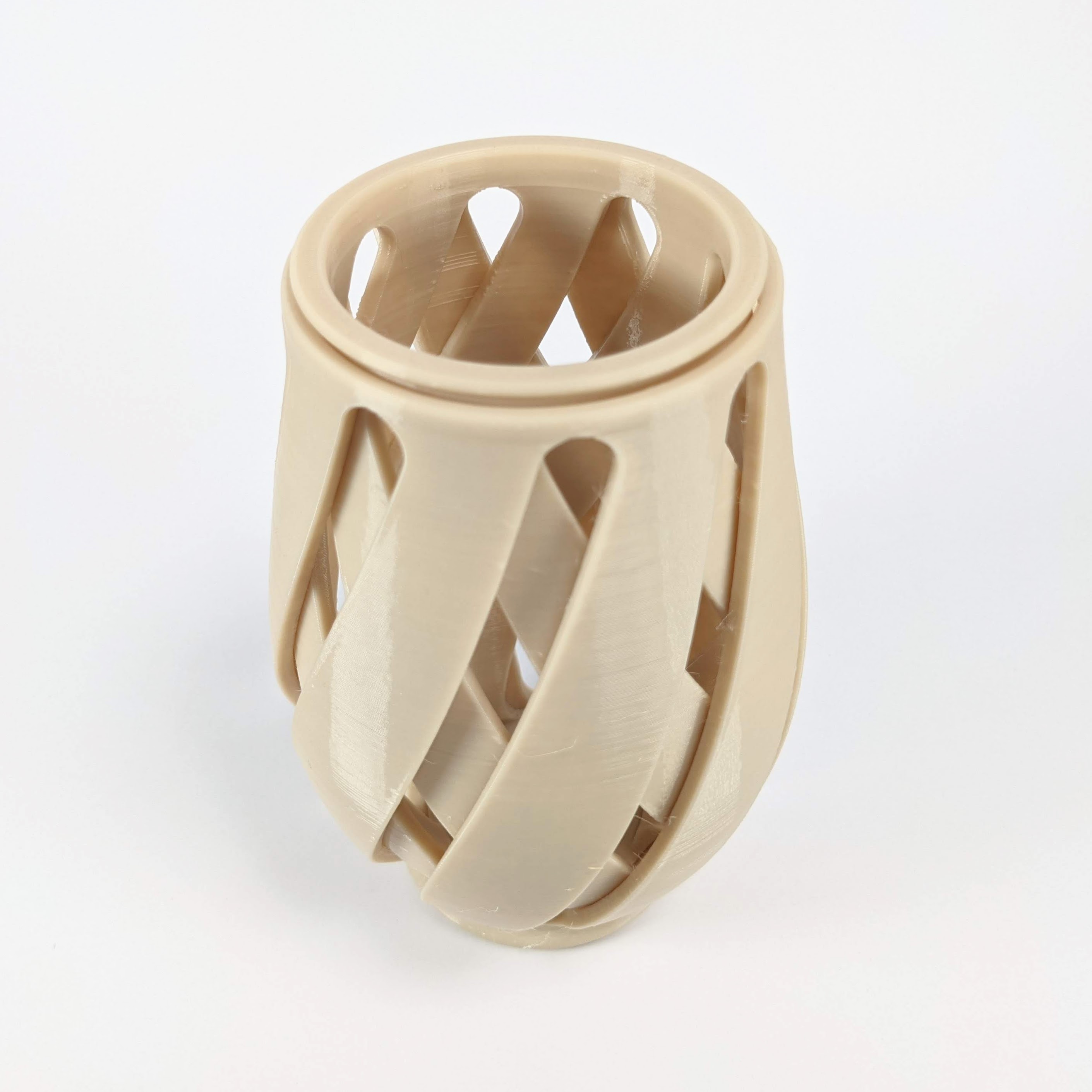773 Wicker Concentric Vase