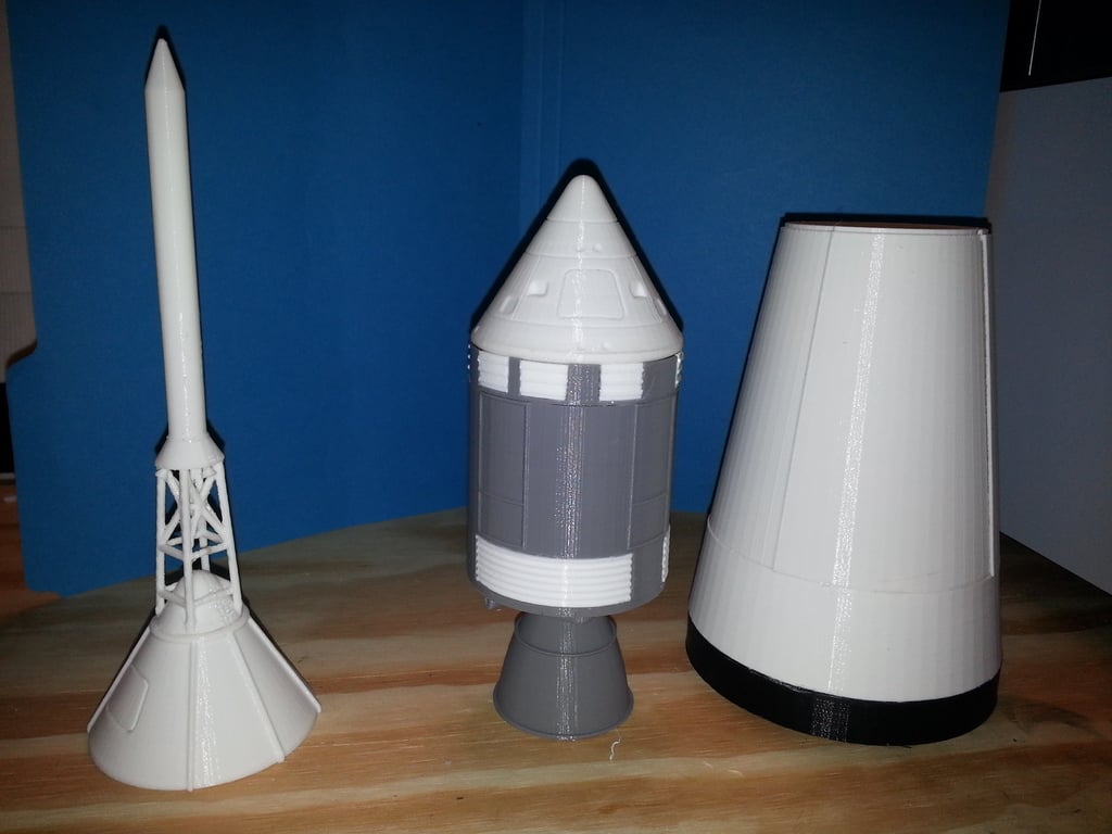 Saturn V Rocket and Gantry by Farscape1111 | Download free STL model ...