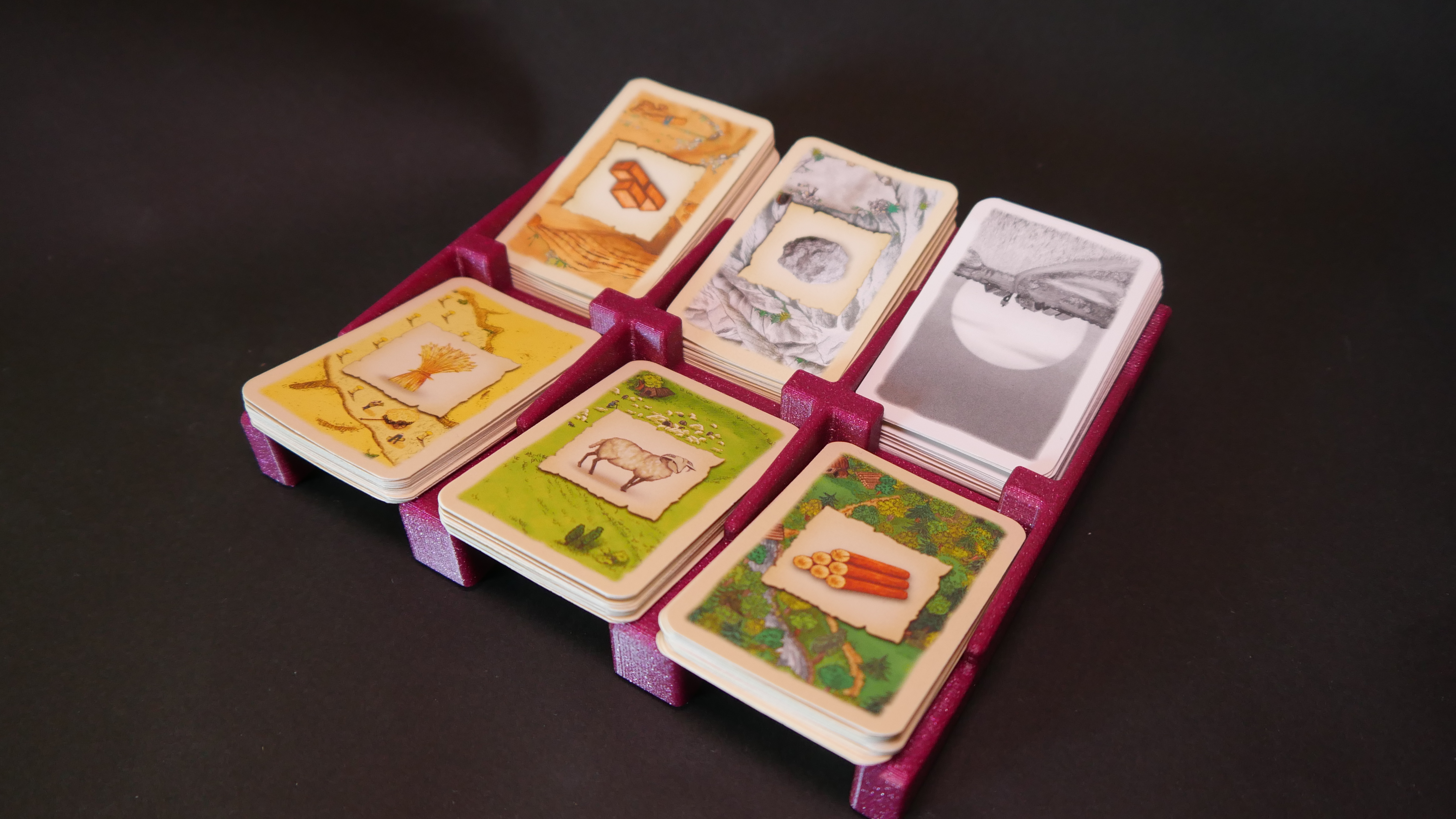 Settlers of Catan resource card holder/tray