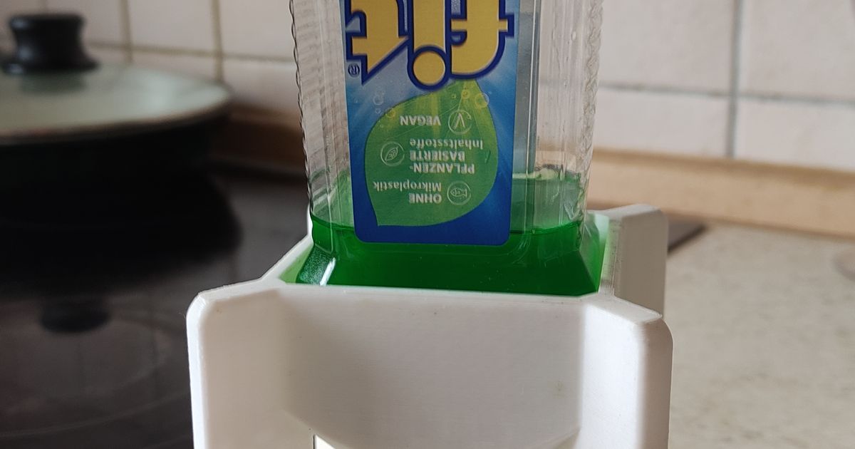 Washingup liquid bottle holder by d.kli Download free STL model