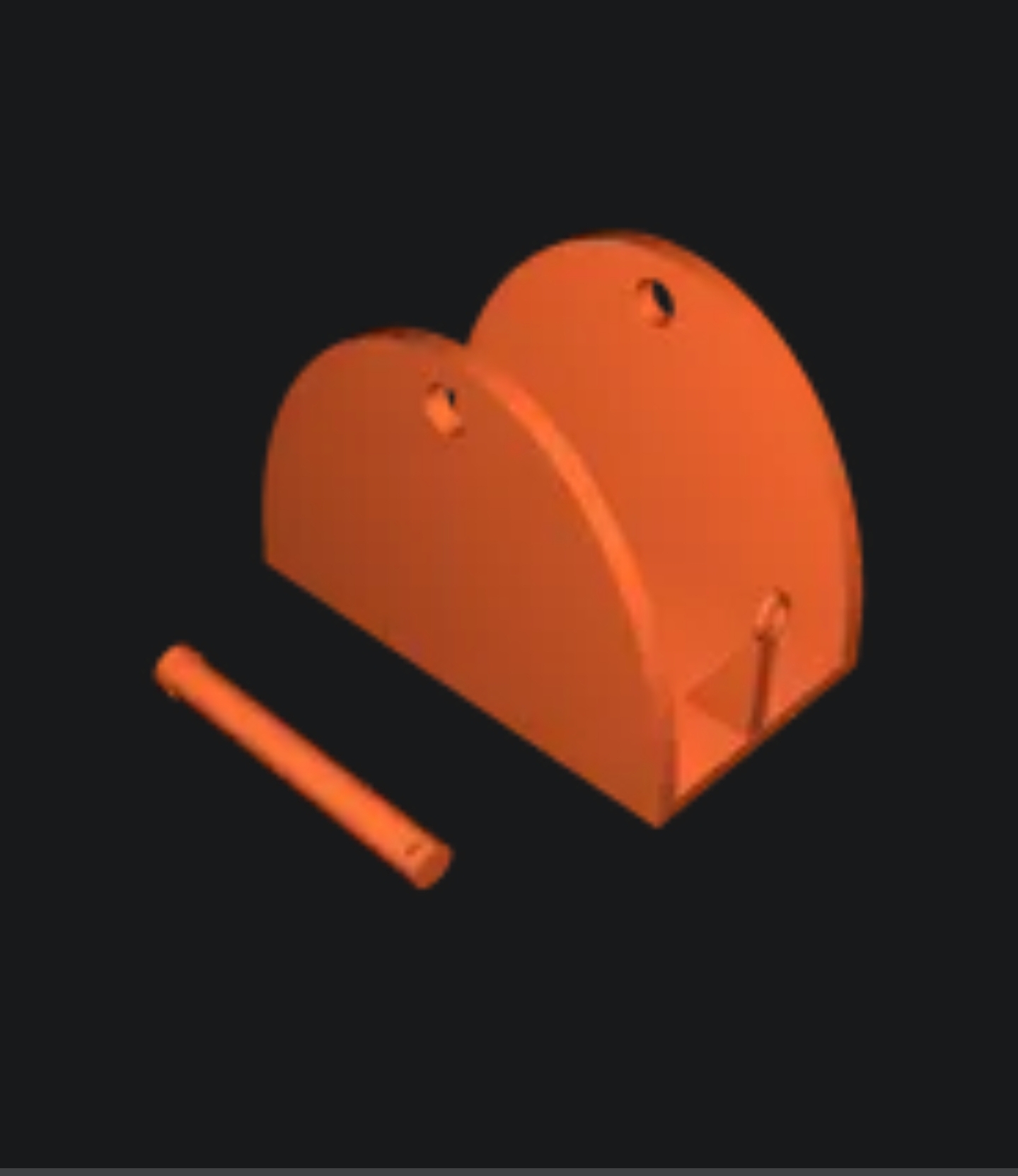 Fishing line spool holder and pin by Tul Download free STL model