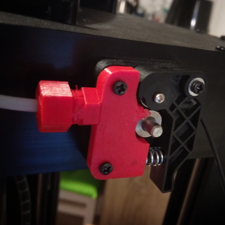 MPMD ExtruderTop for flex filament Incl ExtruderFix by Peter Petermann