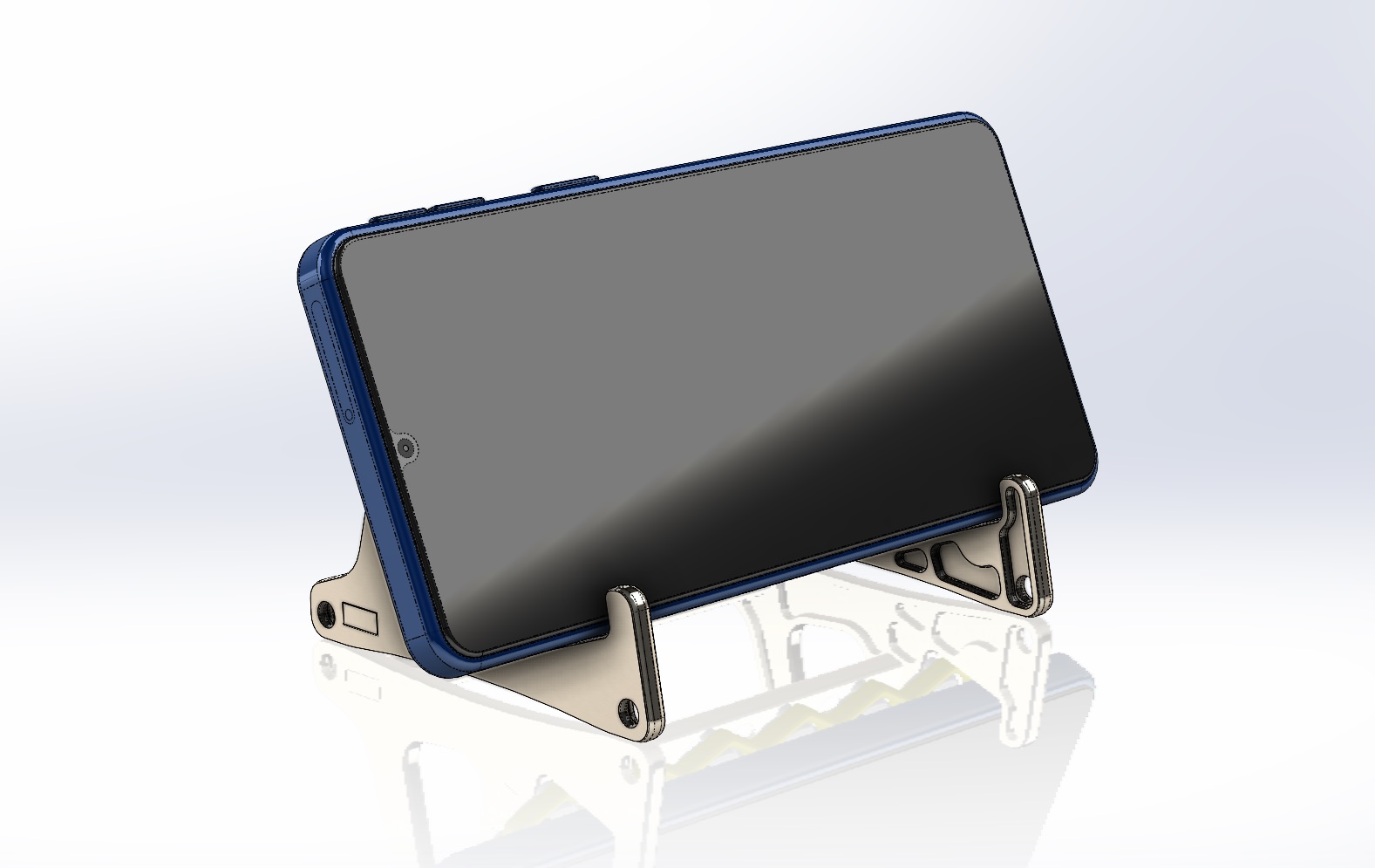 Mobile phone stand with wishes have a nice day