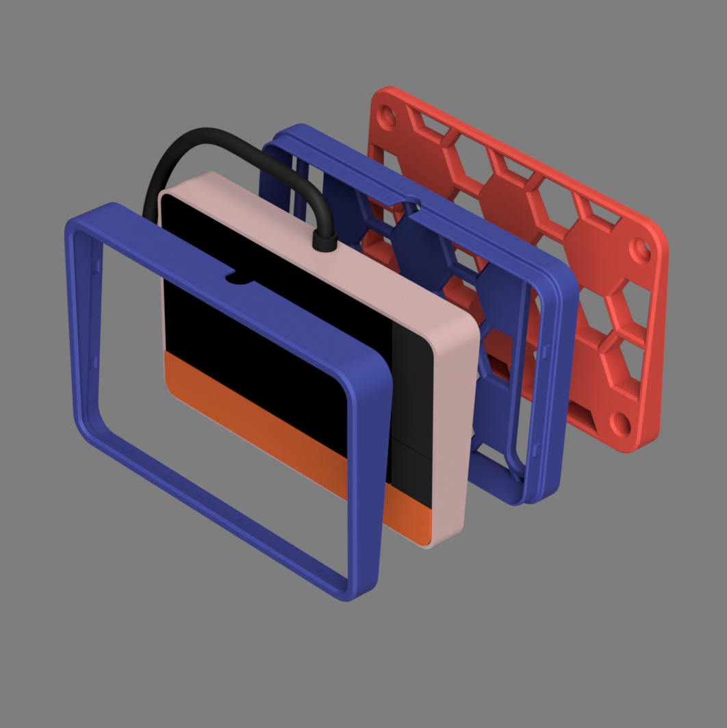 Parametric xTool F2 Ultra Touchscreen Controller Case Mount and Dock