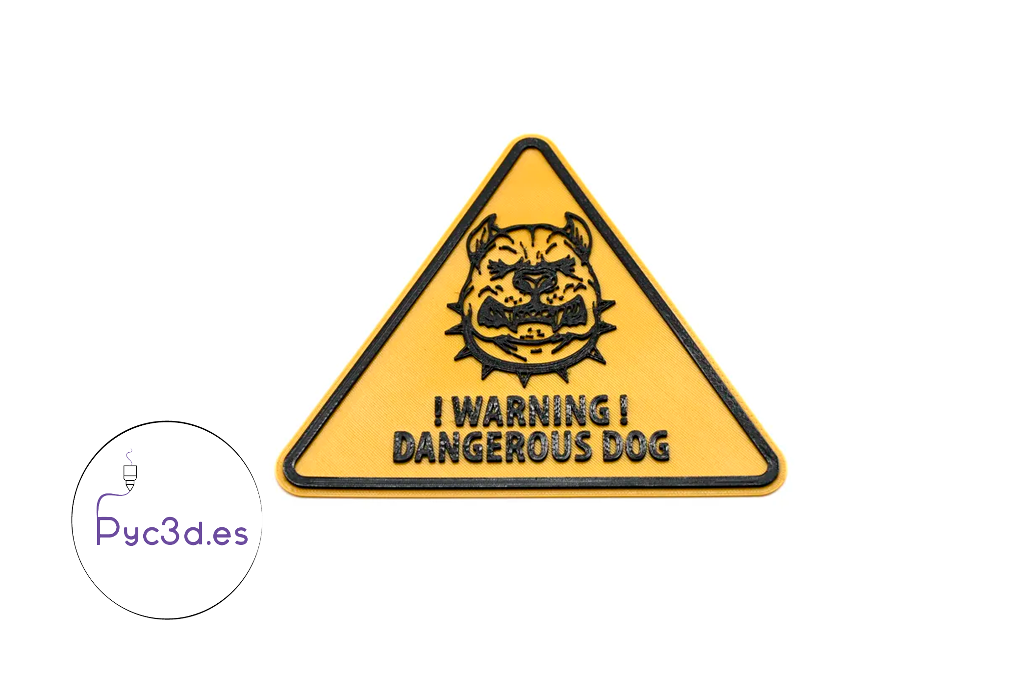 Warning Dangerous Dog By Pyc3d.es 