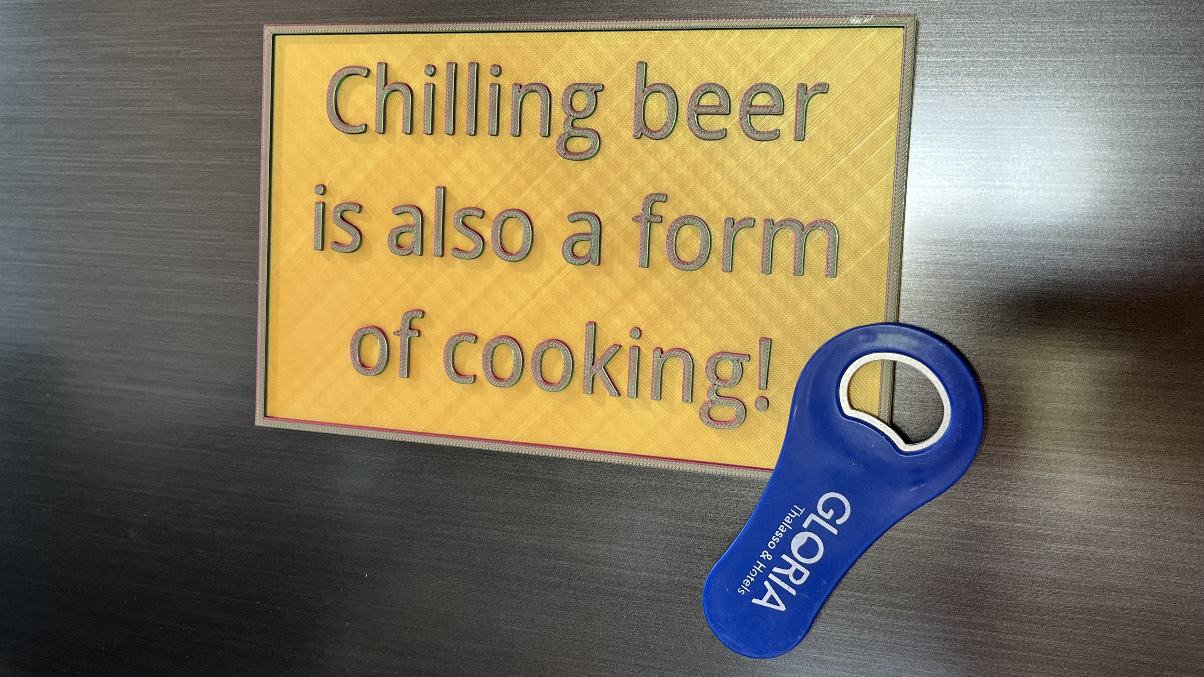 Chilling beer is also a form of cooking!