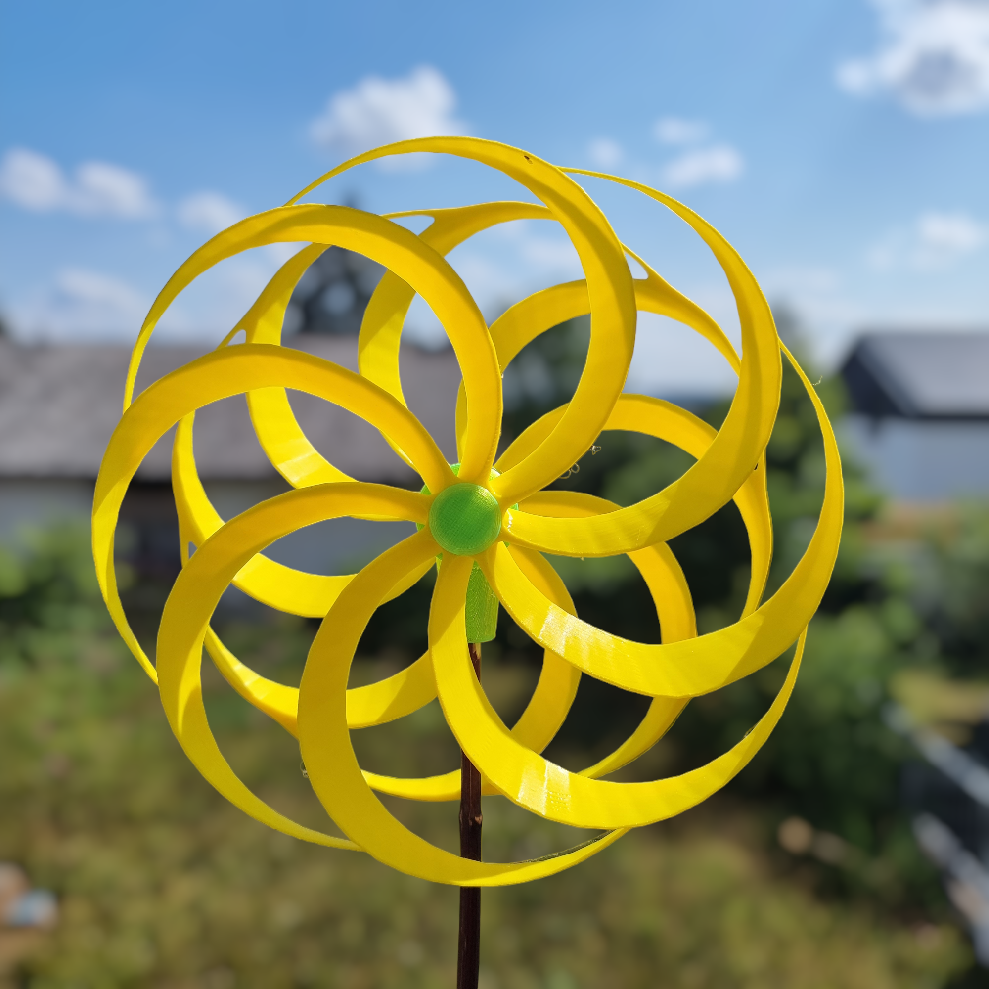 Optical Illusion wind wheel remixed for Prusa MK3/4